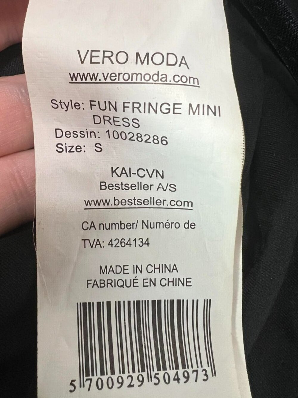Fun Flirty Tiered Fringe Mini Dress Small - Picture 5 of 8